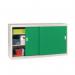 Sliding door cupboards - Solid door 1016mm high, 1829mm wide - Green door 360610