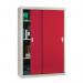 Sliding door cupboards - Solid door 1829mm high, 1220mm wide - Red 360615