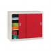 Sliding door cupboards - Solid door 1016mm high, 1220mm wide - Red 360616