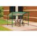 Premier cycle shelter and cycle rack - standard shelter - plastic roof and sides 360731