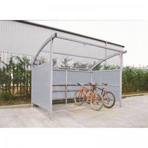 Premier cycle shelter and cycle rack - standard shelter - plastic roof