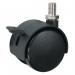 50 mm Furniture Castor m 10 X 15 Thread - Swivel with Brake 360837