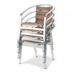 Slatted cafe furniture - Armchair 361027