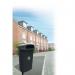 Hooded outdoor post mounted bin 361297