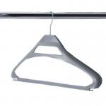 Coat Hangers, Conventional Silver Plastic Qty:100 361698