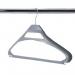 Coat Hangers, Conventional Silver Plastic Qty:100 361698