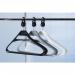 Coat Hangers Black Plastic +captive Hooks Qty:100 361707