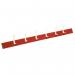 Wall Rack - Red 6 Hooks - Length 1000 mm 366265