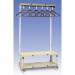 Cloakroom Unit with Hangers - Cream 9 Hangers - Length 1500 mm 366275
