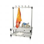 Double Bench with Hooks - Cream 12 Hooks - Length 1000 mm 366343