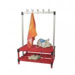 Double Bench with Hooks - Red 12 Hooks - Length 1000 mm 366358