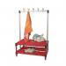 Double Bench with Hooks - Red 12 Hooks - Length 1000 mm 366358