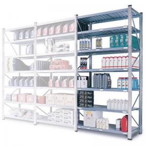 Boltless zinc plated steel shortspan shelving, 6-shelf add-on bays