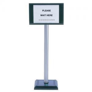 Economy rope barrier - post with signholder 370445
