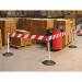 Tensabarrier Heavy duty facility retractable belt barrier - Wide 150mm 370666