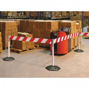 Tensabarrier Heavy duty facility retractable belt barrier - Wide 150mm
