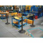 Tensabarrier Heavy duty facility retractable belt barrier - Wide 150mm 370668