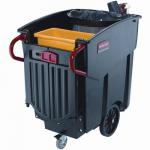 Rubbermaid twin bin street cleaning trolley 370786