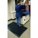 Diamond-plate Anti-fatiguematting 610 X 910 mm Black 371701