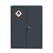 Grey Flammable Cabinet 1220 X 915 X 459 2 Shelves 371724
