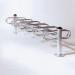 Post mounted modular cycle stand - galvanised - double sided - 12 bike capacity 372214