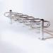 Post mounted modular cycle stand - galvanised - double sided - 12 bike capacity 372214