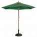 Outdoor parasols with wooden pole - 2.5m Green 372232