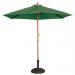 Outdoor parasols with wooden pole - 3m Green 372235