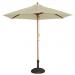 Outdoor parasols with wooden pole -3m Cream 372236