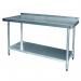 Value stainless steel top preparation tables with 60mm upstand 372680