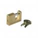 85 mm Rectangular Brass Padlock X 2 372913