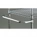 Adjustable chrome wire shelf trolleys, 3 shelves - shelf L x W x 1219 x 610mm 373004