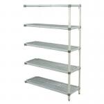 Metromax Q polymer shelving - 5 shelf add-on unit 373041