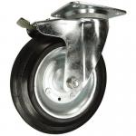 Waste Container Castor,200 mm Dia Wivel with Total Stop Brake 373208