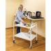 Konga service trolleys with melamine shelves, colour white 373237