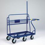 Large panel trolley with basket 373855