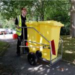 Street Orderely Barrow With 2 X 120L Yel
