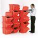 Heavy Duty Storage Bin With Lid-Red Pack