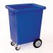 Large wheel bottle skips, capacity 132 litres 374551