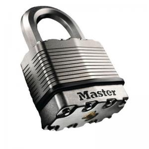 50mm Long Shackle Laminated Steel Padlock - Titanium Reinforced 374659