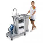 Compact Maid Service Trolley Housekeepin