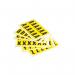 Yellow Labels 130 X 45 mm Pack of A-z 375045