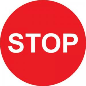 Stop Floor Marker 430mm Dia - - 375048