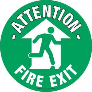 Fire Exit Floor Marker 430mm Dia 375049
