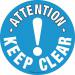 Keep Clear Floor Marker 430 Mmdia 375050