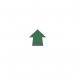 Warehouse Floor Signals Pack of 100 Arrow Shape 90 mm Dishape Green 375075