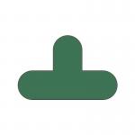 Warehouse Floor Signals Pack of 10 T Shape 200 X 300 Mmgreen 375078