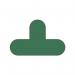 Warehouse Floor Signals Pack of 10 T Shape 200 X 300 Mmgreen 375078