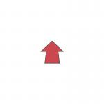 Warehouse Floor Signals Pack of 100 Arrow Shape 90 mm Dishape Red 375080