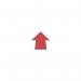 Warehouse Floor Signals Pack of 100 Arrow Shape 90 mm Dishape Red 375080